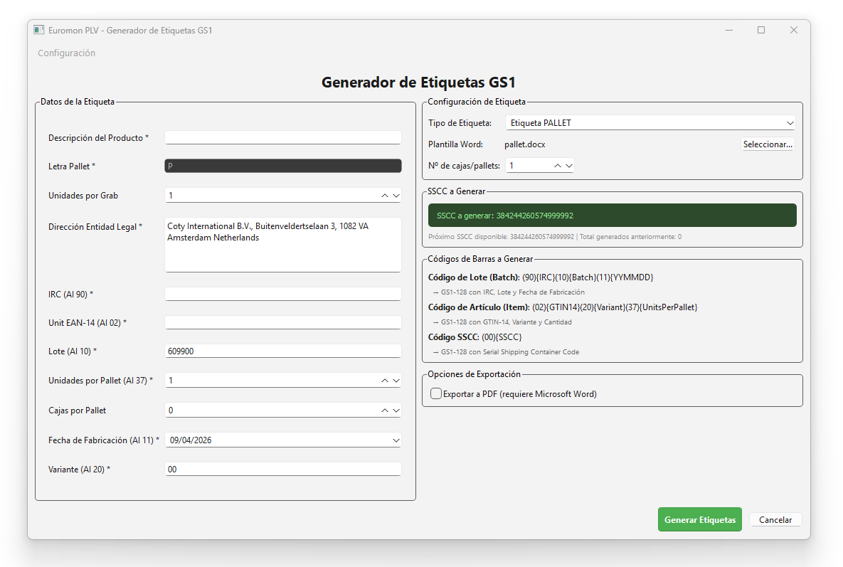 Programa custom — Euromon PLV